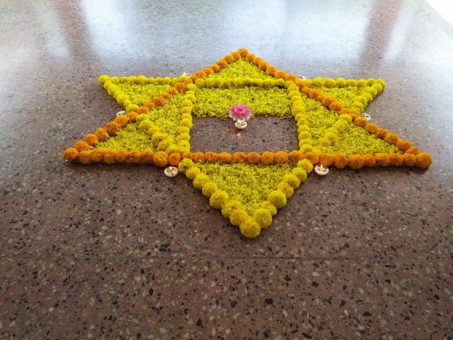 Decorations on 4 April 2020 at Chettiar House Pondicherry