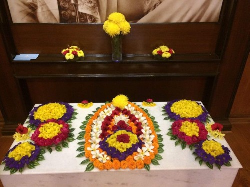10 Flower Decorations at Sri Aurobindo Center Chandigarh
